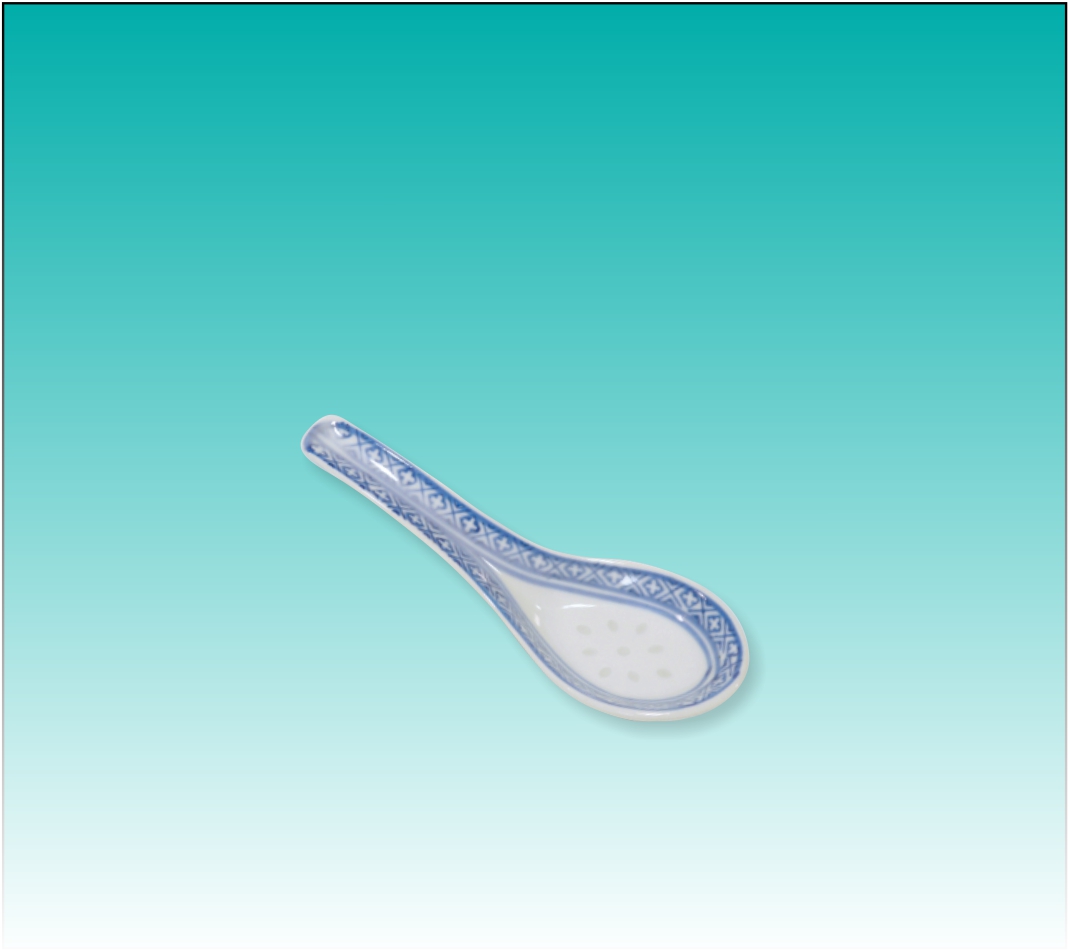 Chinalöffel blau/weiß